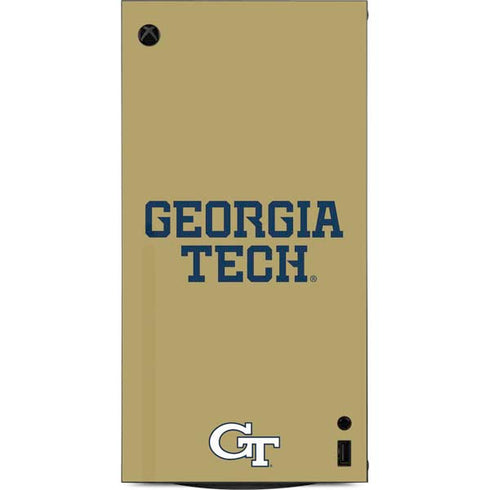 Georgia Institute of Technology LogoType Gold XBox Series X Digital Edition Console Skin