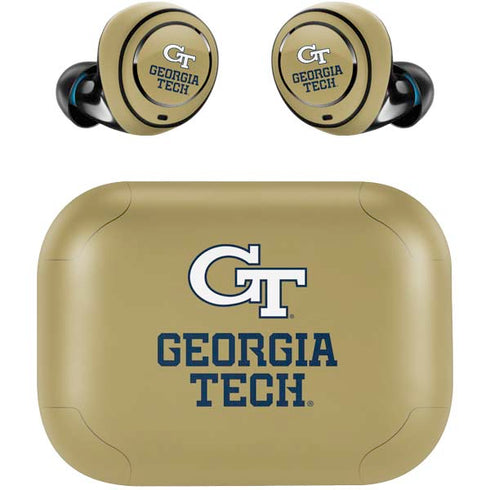 Georgia Institute of Technology Gold LogoType GT Amazon Echo Buds Skin