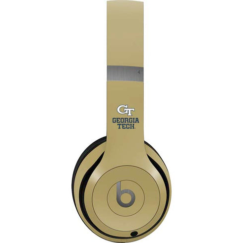 Georgia Institute of Technology Gold LogoType GT Beats Solo 4 Wireless Headphones Skin