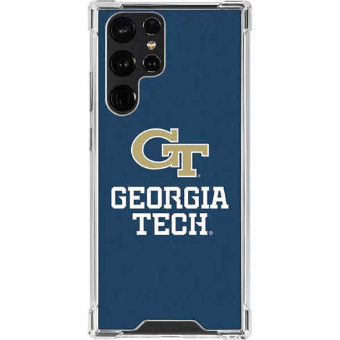 Georgia Institute of Technology GT Blue Galaxy S23 Ultra Clear Case