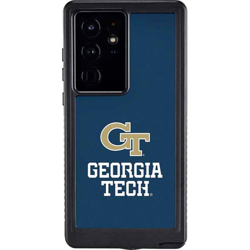 Georgia Institute of Technology GT Blue Galaxy S24 Ultra Waterproof Case