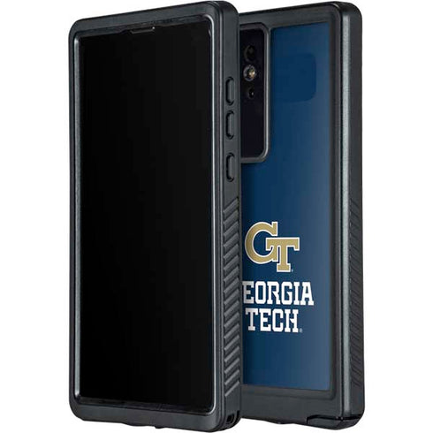 Georgia Institute of Technology GT Blue Galaxy S24 Ultra Waterproof Case