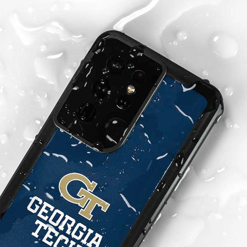 Georgia Institute of Technology GT Blue Galaxy S24 Ultra Waterproof Case