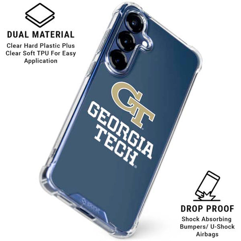 Georgia Institute of Technology GT Blue Galaxy S25 FE Clear Case