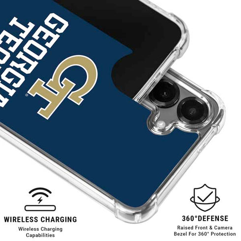 Georgia Institute of Technology GT Blue Galaxy S26 Plus Clear Case