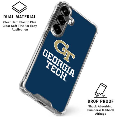 Georgia Institute of Technology GT Blue Galaxy S26 Plus Clear Case