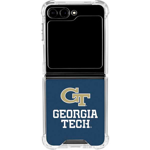 Georgia Institute of Technology GT Blue Galaxy Z Flip6 Clear Case