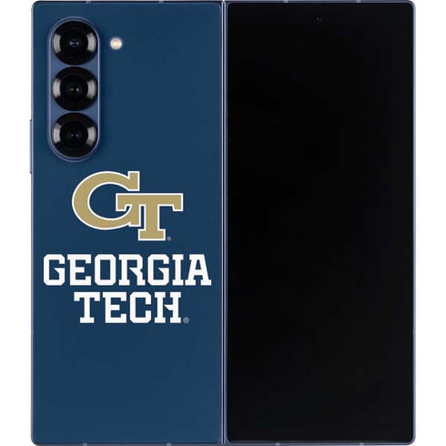 Georgia Institute of Technology GT Blue Galaxy Z Fold6 Skin
