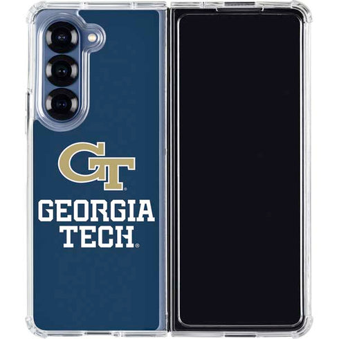 Georgia Institute of Technology GT Blue Galaxy Z Fold7 Clear Case