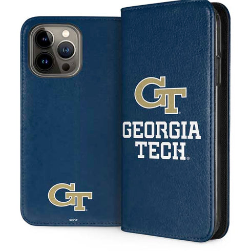 Georgia Institute of Technology GT Blue iPhone 13 Pro Max Folio Case
