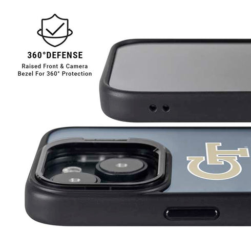 Georgia Institute of Technology GT Blue iPhone 15 Plus Kickstand Case