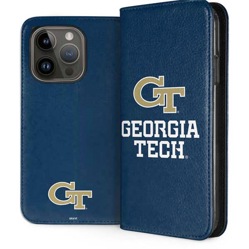 Georgia Institute of Technology GT Blue iPhone 15 Pro Folio Case