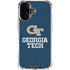 Georgia Institute of Technology GT Blue iPhone 16 Plus Clear Case