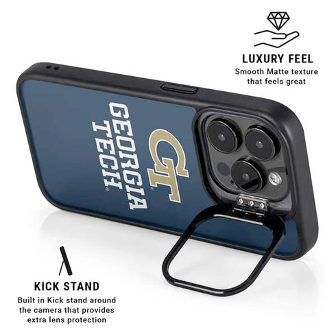 Georgia Institute of Technology GT Blue iPhone 16 Pro Kickstand Case