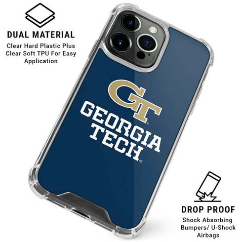 Georgia Institute of Technology GT Blue iPhone 16 Pro Max Clear Case