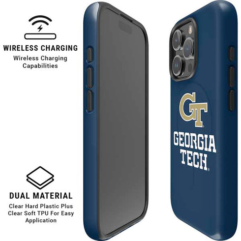 Georgia Institute of Technology GT Blue iPhone 16 Pro Max Magsafe Impact Case