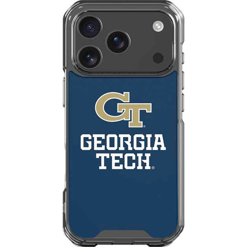 Georgia Institute of Technology GT Blue iPhone 17 Pro Clear Case