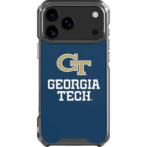 Georgia Institute of Technology GT Blue iPhone 17 Pro Max Clear Case