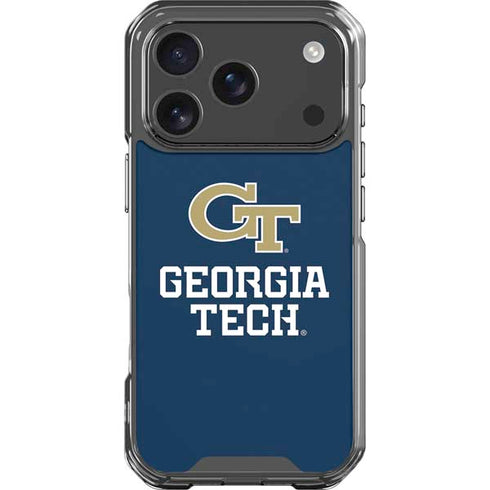Georgia Institute of Technology GT Blue iPhone 18 Pro Clear Case