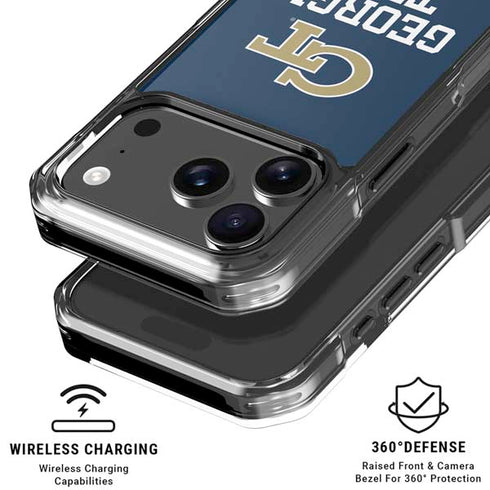 Georgia Institute of Technology GT Blue iPhone 18 Pro Clear Case
