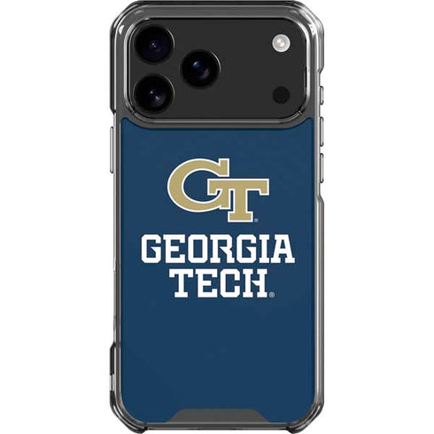Georgia Institute of Technology GT Blue iPhone 18 Pro Max Clear Case