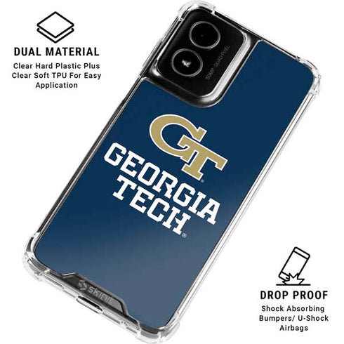 Georgia Institute of Technology GT Blue Moto G Power 5G (2024) Clear Case