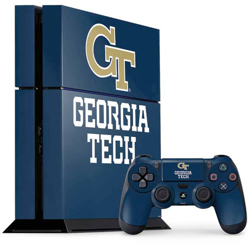 Georgia Institute of Technology GT Blue PlayStation PS4 Skins