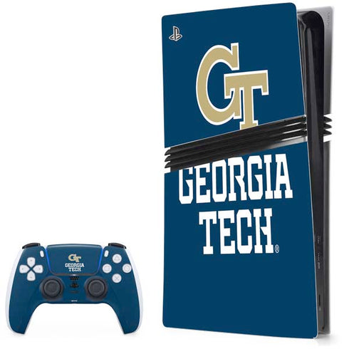 Georgia Institute of Technology GT Blue PS5 Pro Bundle Skin