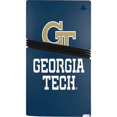 Georgia Institute of Technology GT Blue PS5 Pro Console Skin