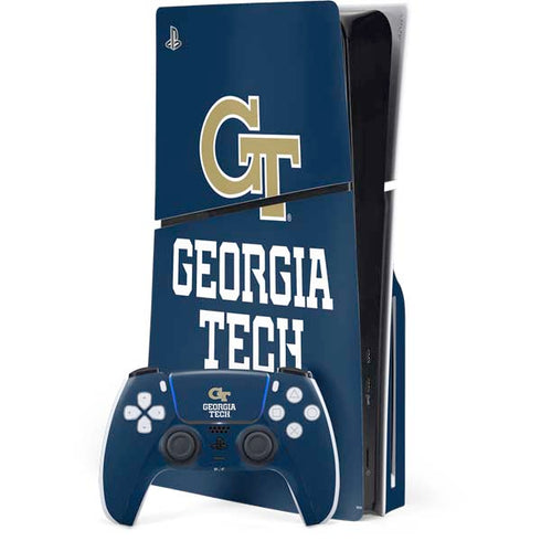 Georgia Institute of Technology GT Blue PlayStation PS5 Skins