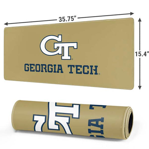 Georgia Institute of Technology Gold LogoType GT Gaming Mouse Pad