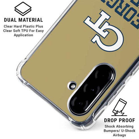 Georgia Institute of Technology Gold LogoType GT Galaxy A36 5G Clear Case