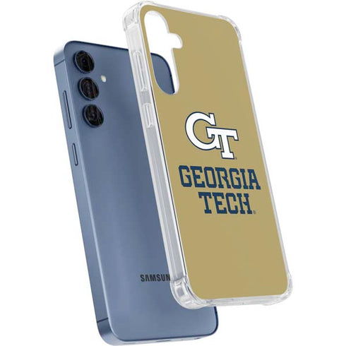 Georgia Institute of Technology Gold LogoType GT Galaxy A55 5G Clear Case