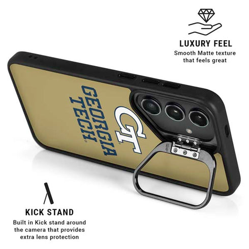 Georgia Institute of Technology Gold LogoType GT Galaxy S24 FE Kickstand Case