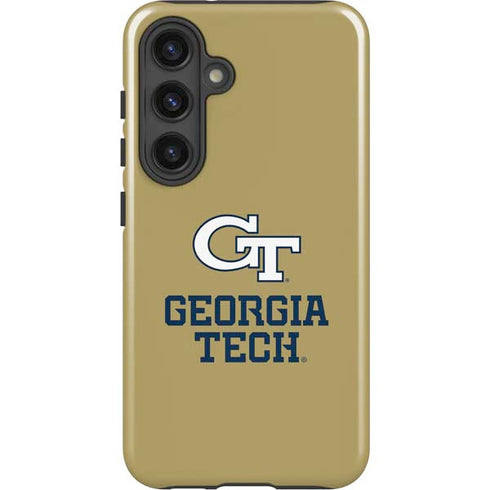 Georgia Institute of Technology Gold LogoType GT Galaxy S25 Impact Case