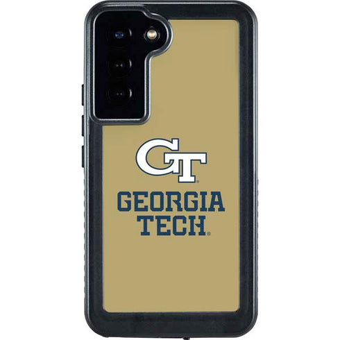 Georgia Institute of Technology Gold LogoType GT Galaxy S24 Plus Waterproof Case