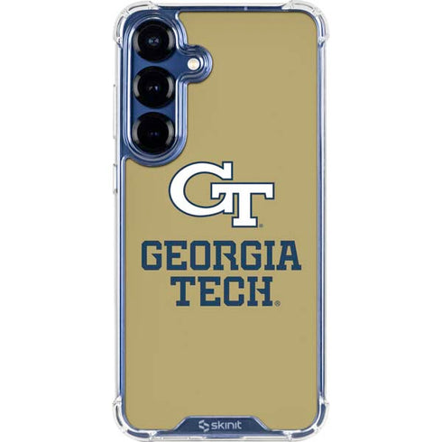 Georgia Institute of Technology Gold LogoType GT Galaxy S25 FE Clear Case