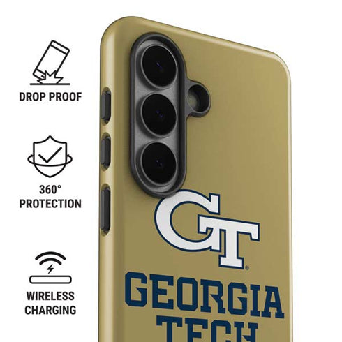 Georgia Institute of Technology Gold LogoType GT Galaxy S26 Plus Impact Case