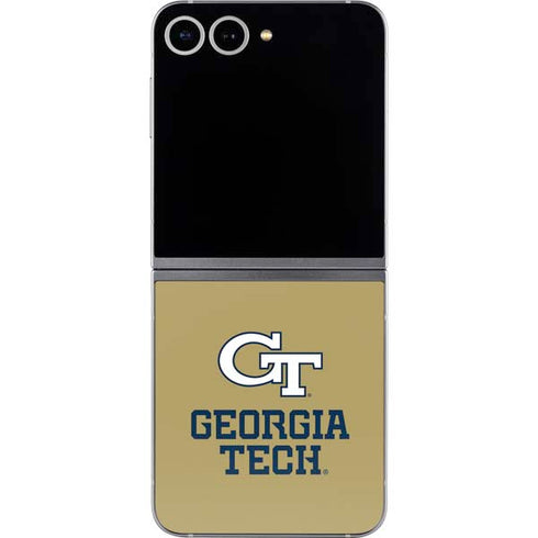 Georgia Institute of Technology Gold LogoType GT Galaxy Z Flip6 Skin