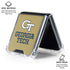Georgia Institute of Technology Gold LogoType GT Galaxy Z Flip7 Clear Case
