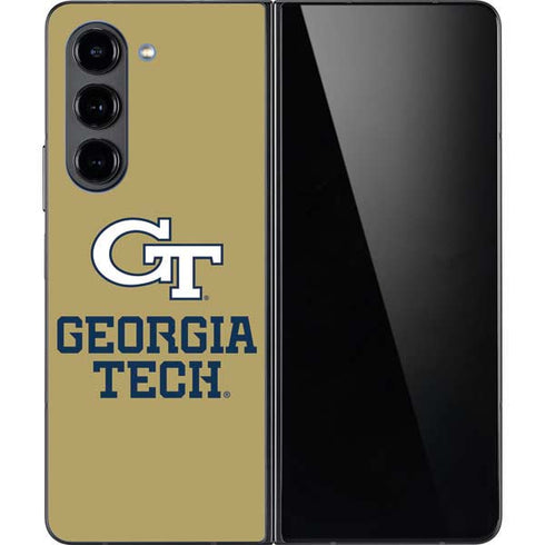 Georgia Institute of Technology Gold LogoType GT Galaxy Z Fold5 5G Skin