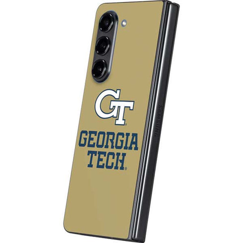 Georgia Institute of Technology Gold LogoType GT Galaxy Z Fold5 5G Skin