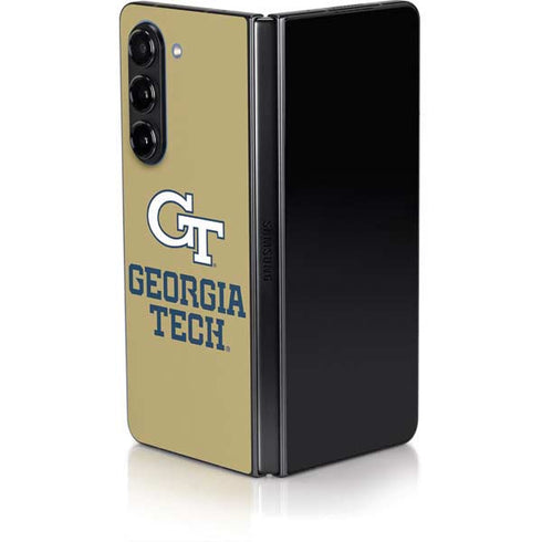 Georgia Institute of Technology Gold LogoType GT Galaxy Z Fold5 5G Skin