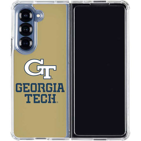 Georgia Institute of Technology Gold LogoType GT Galaxy Z Fold6 Clear Case