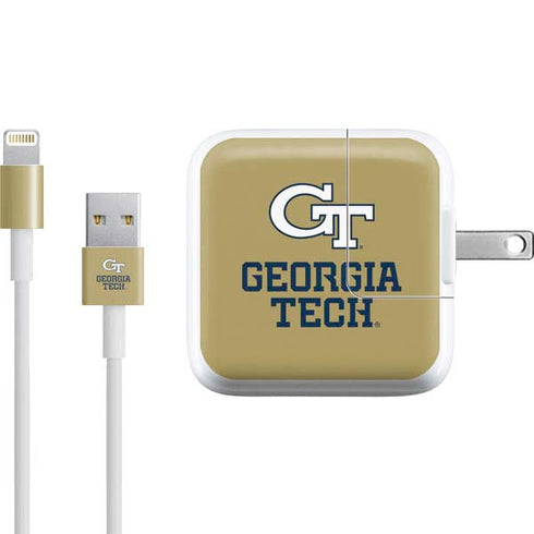 Georgia Institute of Technology Gold LogoType GT iPad Charger (10W USB) Skin