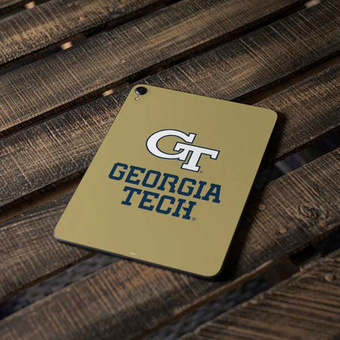 Georgia Institute of Technology Gold LogoType GT Apple iPad Pro Skin