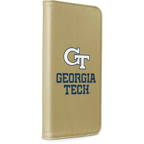 Georgia Institute of Technology Gold LogoType GT iPhone 15 Plus Folio Case