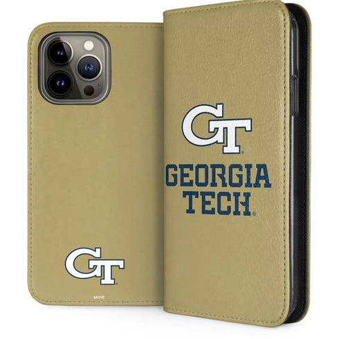 Georgia Institute of Technology Gold LogoType GT iPhone 15 Pro Max Folio Case