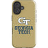 Georgia Institute of Technology Gold LogoType GT iPhone 16 Impact Case