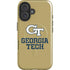 Georgia Institute of Technology Gold LogoType GT iPhone 16 Plus Magsafe Impact Case